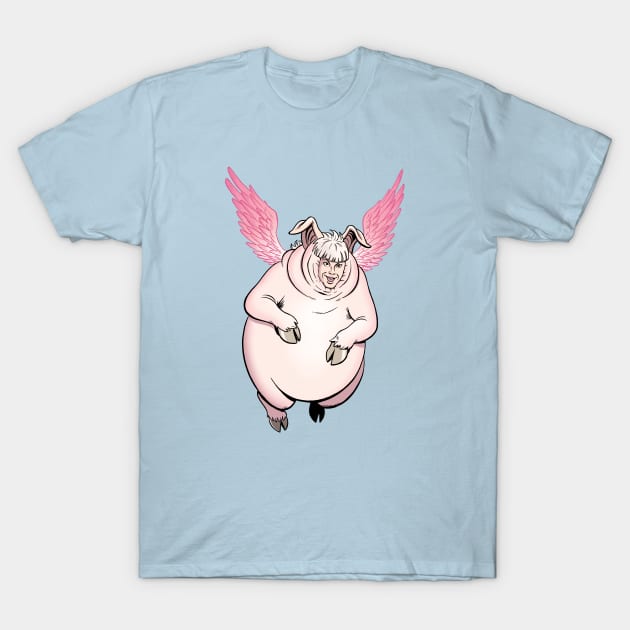 Flying Pig T-Shirt by Jacob Chabot